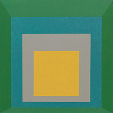 Josef Albers optikai hatása 1959-ből – “Homage to the Square: Apparition